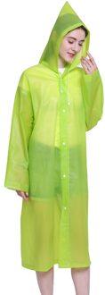 Unisex Wegwerp Waterdichte Thicken Hooded Outdoor Reizen Lange Regenjas Poncho Wegwerp Beschermende Regenjas Poncho Wegwerp groen