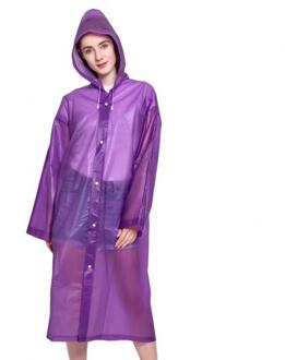 Unisex Wegwerp Waterdichte Thicken Hooded Outdoor Reizen Lange Regenjas Poncho Wegwerp Beschermende Regenjas Poncho Wegwerp Paars