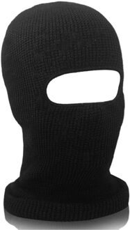 Unisex Winter Gebreide Een Hole Ski Masker Balaclava Mutsen Hoed Fietsen Winddicht Helm Voering Volledige Gezicht Cap Halswarmer
