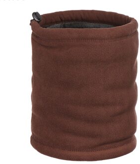 Unisex Winter Warm Outdoor Multifunctionele Sjaal Thermische Warm Fleece Snood Sjaal Halswarmer Beanie Ski Balaclava Halswarmer Bruin