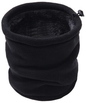 Unisex Winter Warm Outdoor Multifunctionele Sjaal Thermische Warm Fleece Snood Sjaal Halswarmer Beanie Ski Balaclava Halswarmer zwart