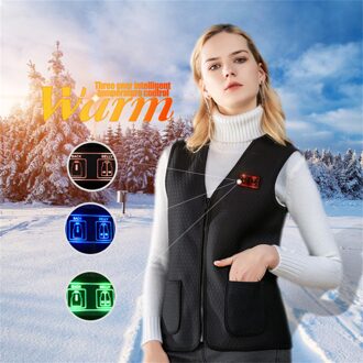 Unisex Winter Warm Plus Cashmer Smart Verwarming Katoen Vest Usb Infrarood Electriciteit Verwarming Vest Outdoor Flexibele Thermische Jas XXL