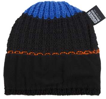 Unisex Wintermuts met Pompon en lichte Fleecevoering - maat Blauw
