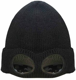 Unisex Wol Gebreide Bril Beanie, leisure Thermische Pluizige Warme Herfst Winter Hoed Sport Cap Warmte Keeper Oor Sneeuw Koude Protector QJ2310B
