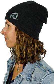 Unisex Wollen Muts met lichte Fleecevoering Zwart