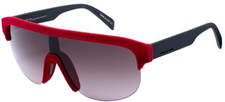 Unisex Zonnebril 135/0/140 mm Acetaat Rood - One Size