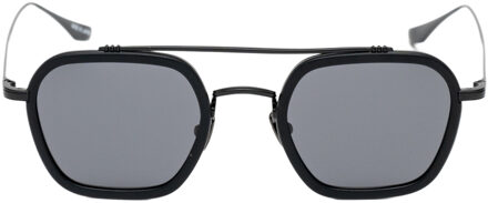 Unisex Zonnebril 47/23/143 mm Roestvrij Staal Zwart - One Size