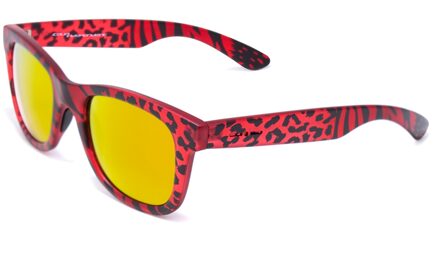 Unisex Zonnebril 50/20/140 mm Acetaat Rood - One Size