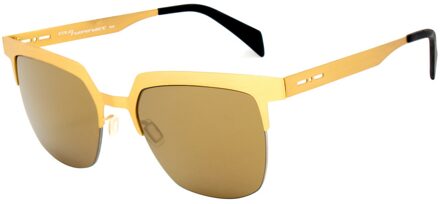 Unisex Zonnebril 52/19/140 mm Metaal Goud - One Size