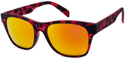 Unisex Zonnebril 53/17/140 mm Acetaat Zwart/rood