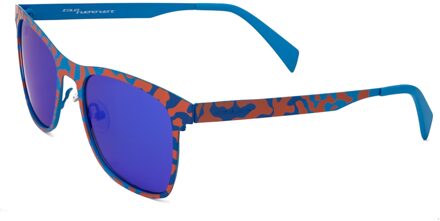 Unisex Zonnebril 53/20/145 mm Metaal Blauw - One Size