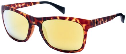 Unisex Zonnebril 54/18/135 mm Acetaat Bruin - One Size