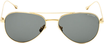 Unisex Zonnebril 55/18/135 mm Roestvrij Staal Bruin