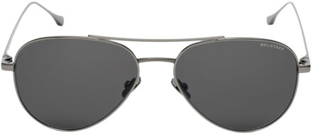 Unisex Zonnebril 55/18/135 mm Roestvrij Staal - maat Grijs