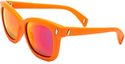 Unisex Zonnebril 56/16/145 mm Acetaat Rood