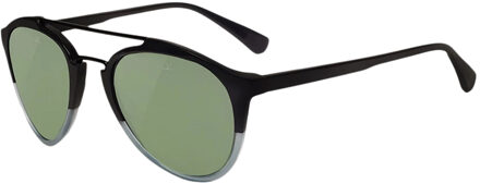 Unisex Zonnebril 56/20/143 mm Acetaat Zwart