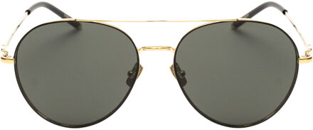 Unisex Zonnebril 58/17/145 mm Titanium - maat Goud