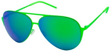 Unisex Zonnebril 59/12/140 mm Metaal Groen