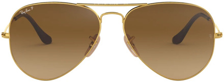 Unisex zonnebril RB3025 met gepolariseerde glazen Goud - 1 maat