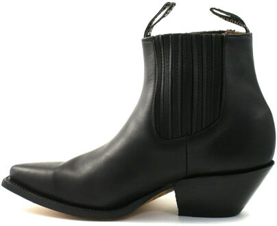Unisex zwarte westerse Chelsea Boots-Mustang