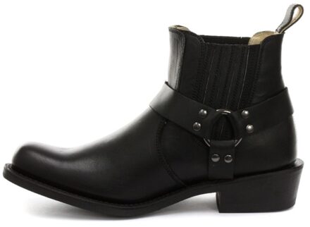 Unisex zwarte westerse leren laarzen-Renegade Lo - EU 39