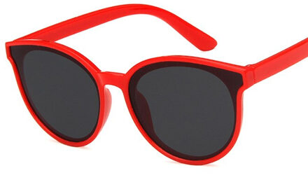Unisx kids zonnebril meisjes jongens baby kinderen peuter zonnebril vintage óculos infantil rood-zwart