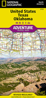 United States, Texas And Oklahoma Adventure Map