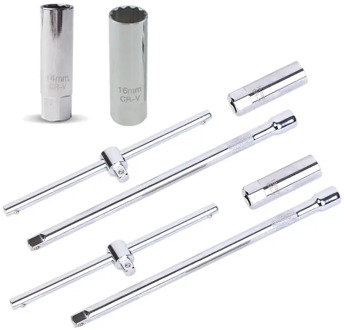 Universal 14/16mm Spark Plug Socket 12 Point Remover Wrench Removal Tool 12 Angle Drive Repair Accessories