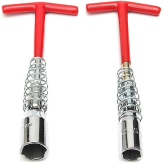 Universal 16mm/ 21mm Spark Plug Removal Tool Spanner Socket Wrench T Grip Handle Flexible Spanner Socket T Handle T Bar