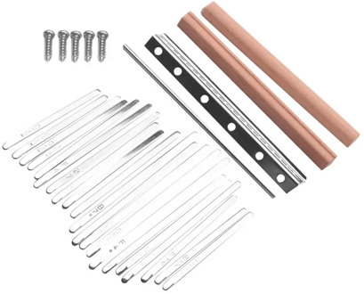Universal 20 Keys Kalimba DIY Replacement Parts with Keys Bridge Screws Kit Musical Instrument Thumb Finger Piano Accessories