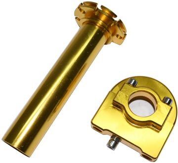 Universal 22Mm 7/8 "Aluminium Gaspedaal Throttle Twist Grips Handlebar Motorcycle Scooter Bike Cafe Racer Stuur Grips Goid