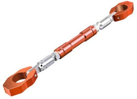 Universal 22Mm Motorcycle Stuur Motor Verstelbare Grips Handle Bar Stuurwiel Versterken Aluminiumlegering Cross Bar Oranje