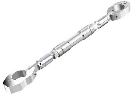 Universal 22Mm Motorcycle Stuur Motor Verstelbare Grips Handle Bar Stuurwiel Versterken Aluminiumlegering Cross Bar Zilver