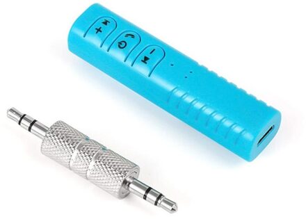 Universal 3.5Mm Voor Jack Carkit Handsfree Muziek Audio Receiver Adapter Auto Voor Aux Kit Voor Speaker Oortelefoon voor Aux Blauw