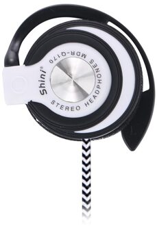 Universal 3.5Mm Wired Hoofdtelefoon Hifi Stereo Metal Koptelefoon Zware Bas Headset Over-Ear Verstelbare Oorhaak Oortelefoon Voor telefoon wit