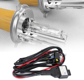Universal 35W 12V Xenon Koplamp Kabelboom Hi/Lo HID Batterij Relais Draad Controllor Harnas Kabel voor auto Auto Koplamp