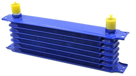 Universal 7 Row Oliekoeler Kit Ingenieur Trust Type Blue 10AN Oliekoeler Voor Auto Vrachtwagen
