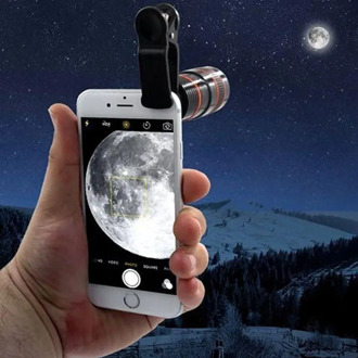 Universal 8x 12x Mobile Phone for Camera Smartphone Lens HD Telescope Optical Lens Zoom Clip Lens