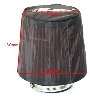 Universal Air Filter Protective Cover Waterproof Oilproof Dustproof for High Flow Air Intake Filters Black