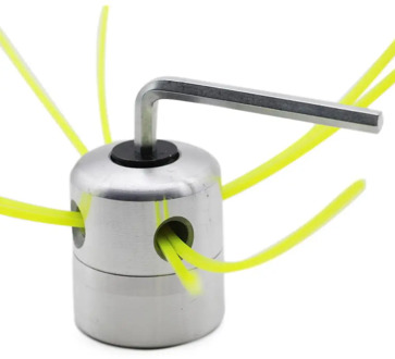 Universal Aluminium Alloy Garden Trimmer Head Strimmer Trimmer Head String Set for Gasoline Grass Brush Cutter With 4 Line Brush