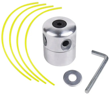 Universal Aluminum Pillar Line String Saw Grass Brush Grass Trimmer Head Lawn Mower Cutter Head Thread Line String Saw