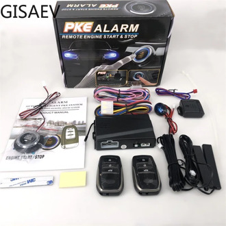 Universal Automatic Keyless Entry System Cars Button Start Stop Anti Theft System Auto Remote Start Car Remote Control Door Lock