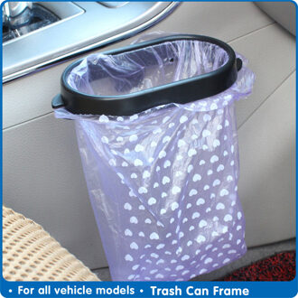 Universal Automobile Trash Can Frame Portable Car Trash Bin Holder Auto Garbage Bag Holder Car Trash FrameInterior Accessories