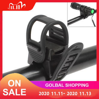 Universal Bicycle Flashlight Holder Mount 360 Degree Adjustable Rubber Straps Bike LED Flashlight Torch Clamp Clip Bracket 2020