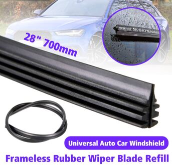 Universal Black 28 700mm Auto Bus Van Vrachtwagen Rubber Wisser Maat Gesneden Voorruit Frameloze Ruitenwisser