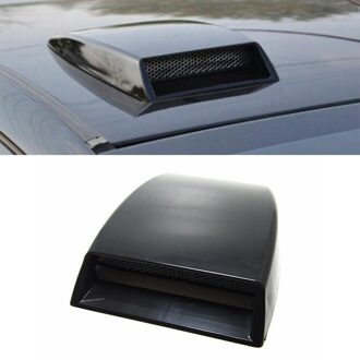 Universal Black Abs Plastic Auto Air Flow Intake Scoop Bonnet Hood Cover Hood Scoop Vent Bonnet Cover Universal