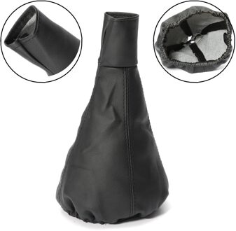 Universal Black Auto Lederen Pookknop Gearstick Gaiter Boot Stofkap Gear Shift Halsbanden Voor Alle Auto 'S