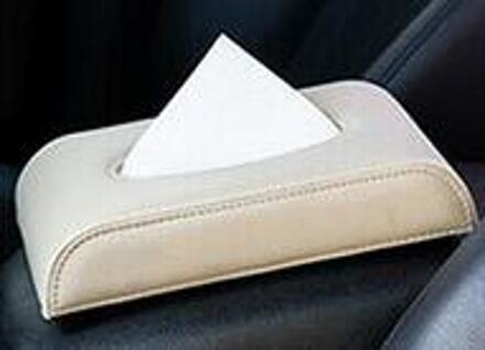 Universal Black Pu Lederen Auto Tissue Box Cover Servet Papier Houder Handdoek TYPE3