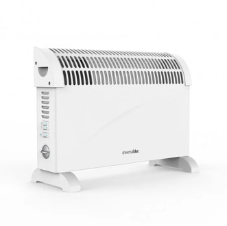 Universal Blue Convector electric heater low consumption 2000 W White Color 3 powers adjustable thermostat