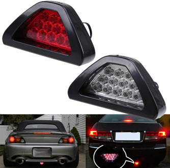 Universal Brake Signal Lamp F1 Style Triangle Sporty 12LED Rear Fog Light “Tail Third Break Lamp ” DRL JDM BBA